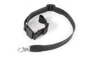 Stabilizator paska do aparatu na rower - Bikestrap czarna skóra